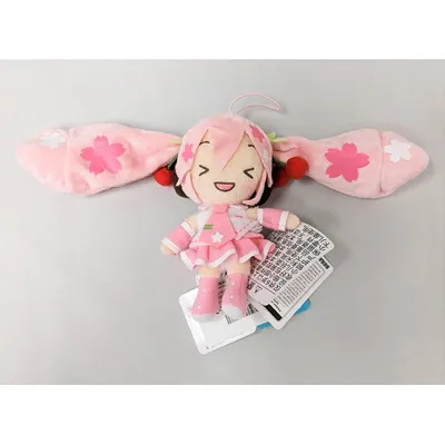 Hatsune Miku Excited Look Sakura Miku 6″ Fluffy Plush