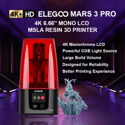 Elegoo Mars 3 Pro MSLA 3D Printer