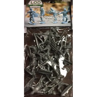 1/32 Sheriff's Men Normans Playset (16) (Bagged)