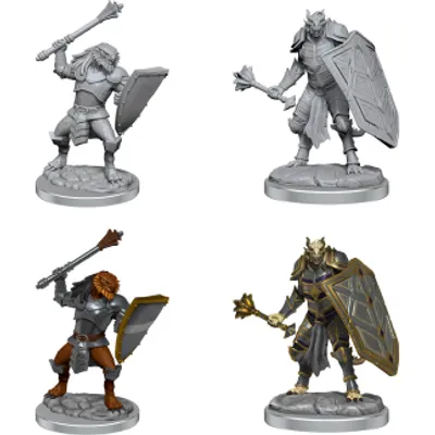 D&D Unpainted Mini - Dragonborn Clerics 90522