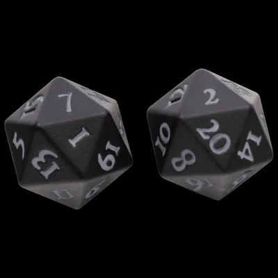 Ultra Pro Dice Vivid Black Heavy Metal