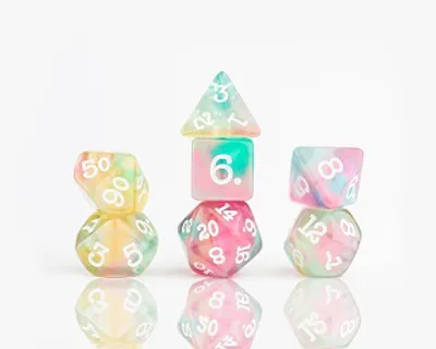 Sirius Dice Opal Glaze Sherbet 7-Die Set