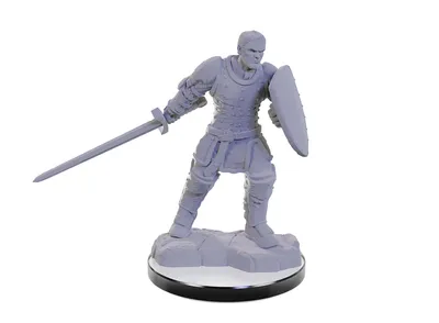 D&D Unpainted Mini - Reborn Paladin/Warlock 90673