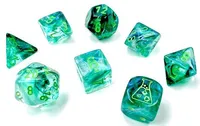 Chessex Borealis 7-Die Set Kelp/Light Green Luminary