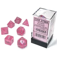 Chessex Borealis 7-Die Set Pink/Silver Luminary CHX27584