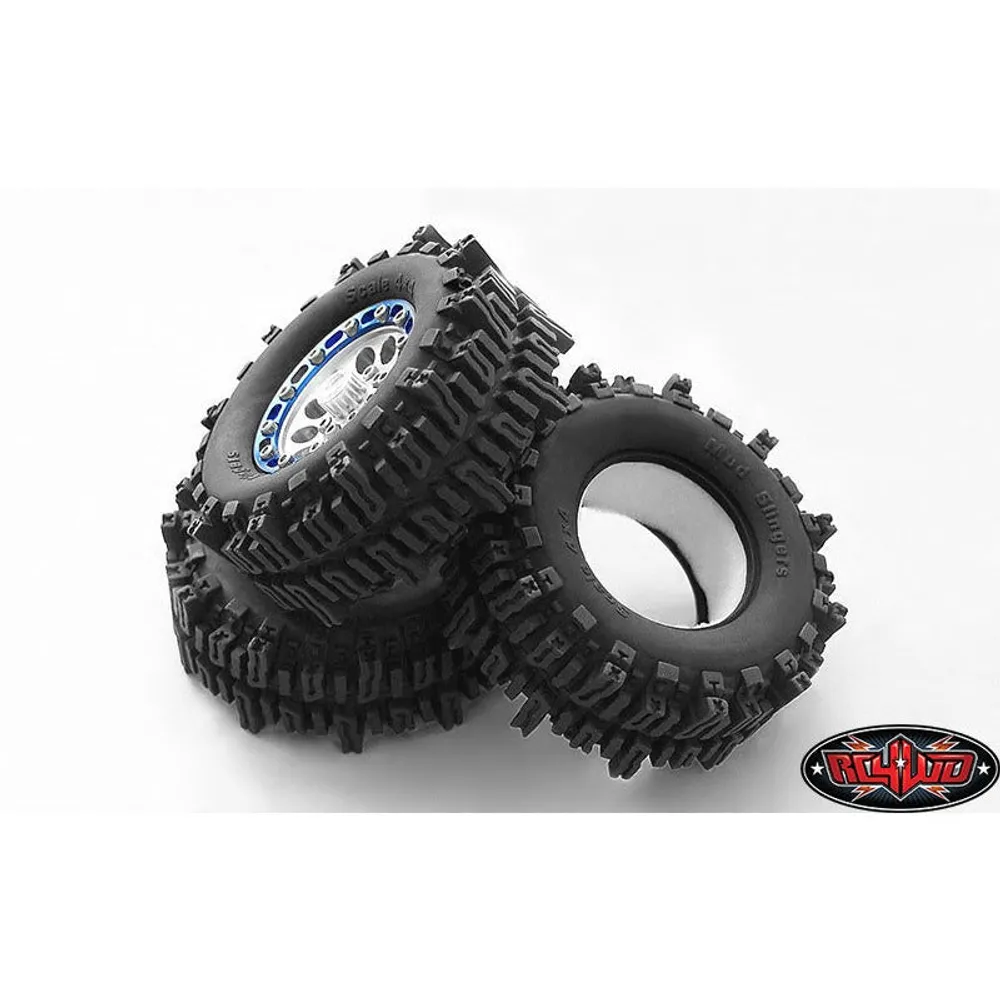 Tires Unmounted 1.9" Mud Slingers Advanced X3  (2): 3.66" OD - RC4Z-T0050