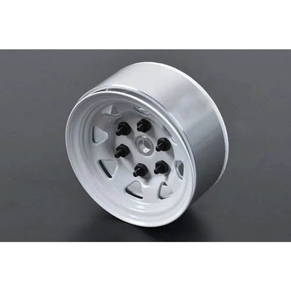 RC4WD Stamped Steel 1.55" Stock White Beadlock Wheel