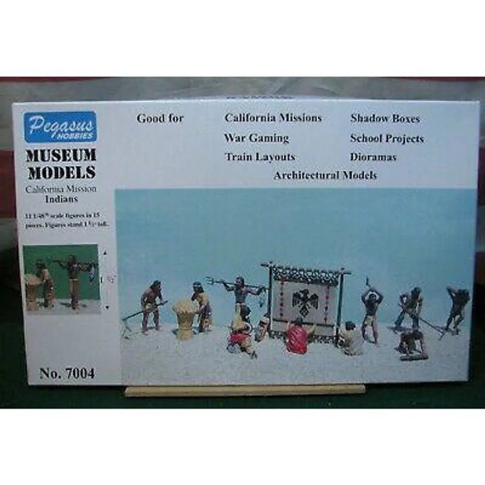 California Mission Indians 1/48 Figure Kit by Pegasus Hobbies