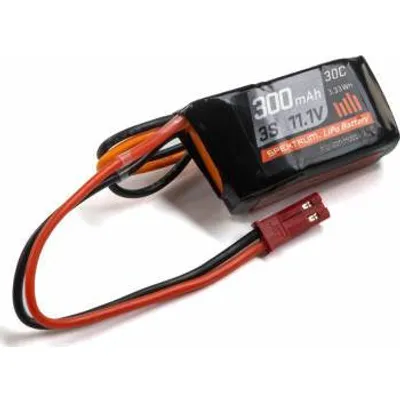 Spektrum RC 3S 30C LiPo Battery Pack w/JST Connector (11.1V/300mAh) SPMX3003SJ30