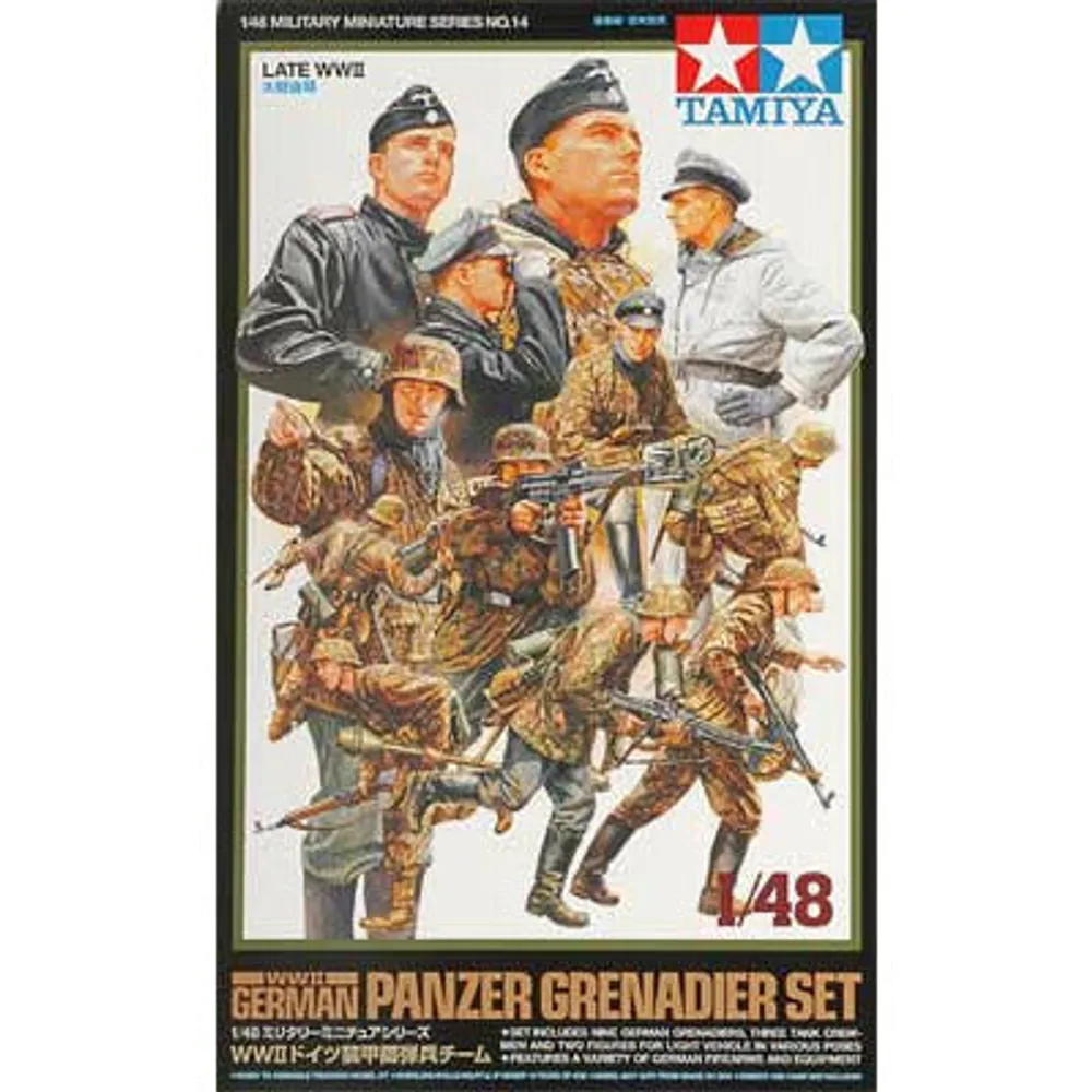 WWII Panzer Grenadier Set #32514 1/48 Figure Kit by Tamiya