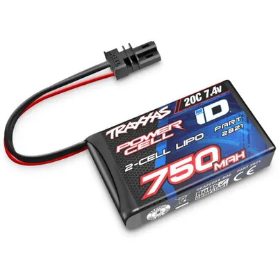 Traxxas Battery LiPo (1): 750mAh 2S 7.4V 20C - TRA2821