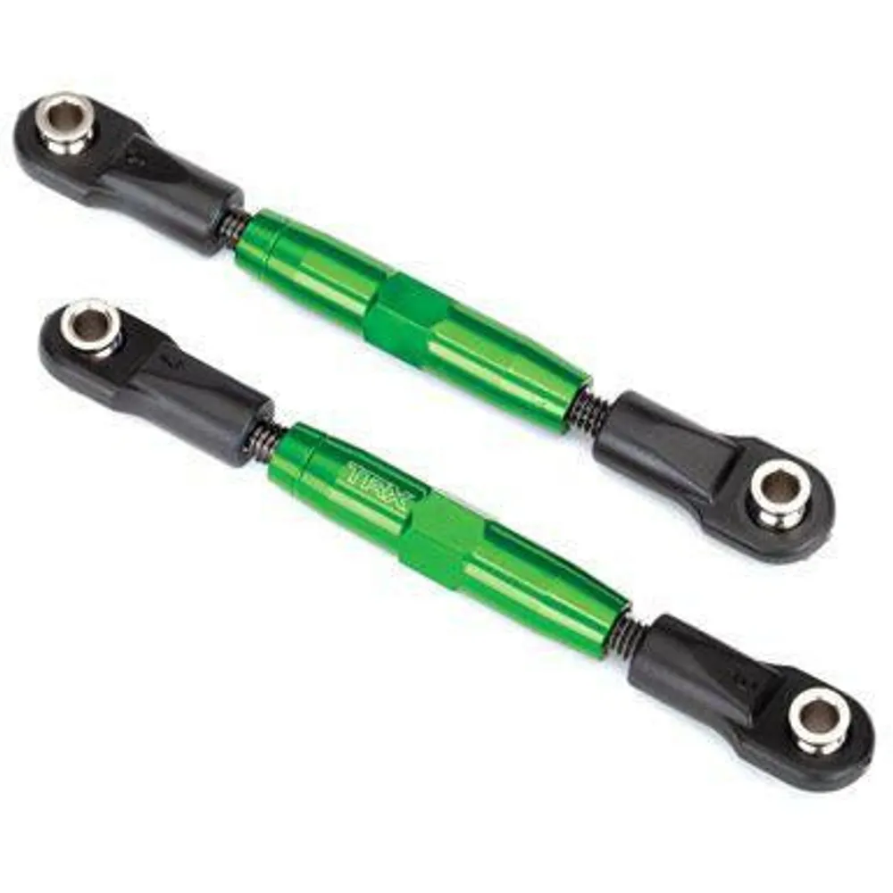 TRA3643G Camber links, front (TUBES green-anodized, 7075-T6 aluminum, stronger than titanium) (83mm) (2)/ rod ends, rear (4)/ rod ends, front (4)/ aluminum wrench (1)