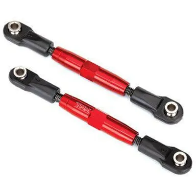 TRA3643R Camber links, front (TUBES red-anodized, 7075-T6 aluminum, stronger than titanium) (83mm) (2)/ rod ends, rear (4)/ rod ends, front (4)/ aluminum wrench (1)