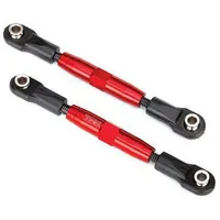 TRA3643R Camber links, front (TUBES red-anodized, 7075-T6 aluminum, stronger than titanium) (83mm) (2)/ rod ends, rear (4)/ rod ends, front (4)/ aluminum wrench (1)