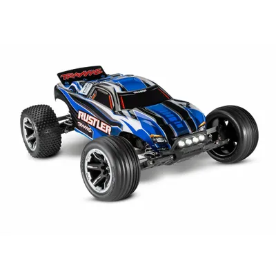 Traxxas 1/10 2WD Stadium Truck RTR Rustler w/ LED Lights - Assorted Colours TRA37054-61