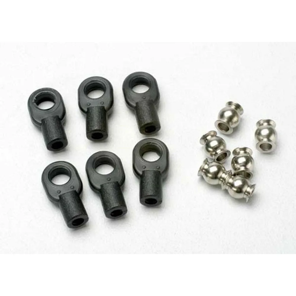 TRA5349 Rod Ends, Small, w/Hollow Balls (6) Revo 3.3