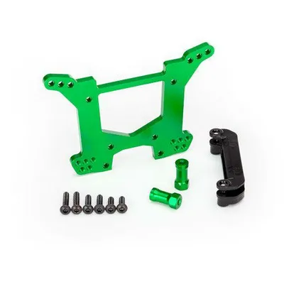 TRA6738G Shock Tower, Rear - Green Aluminum