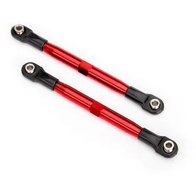 TRA6742R Toe Links 87mm, Front/Rear - Red Aluminum