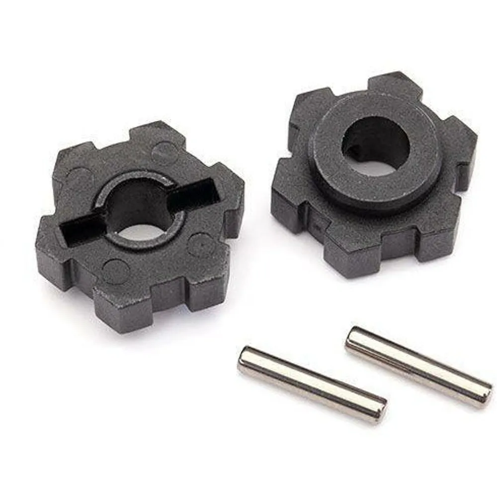 Traxxas Wheel hubs, hex (2)/ 2.5x12 pins (2) TRA8956