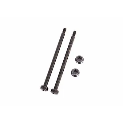 TRA9543 Suspension pins, outer, rear, 3.5x56.7mm (hardened steel) (2)/ M3x0.5mm NL, flanged (2)