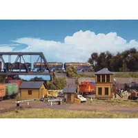 Trackside Structures Set Kit - Three structures and accessories