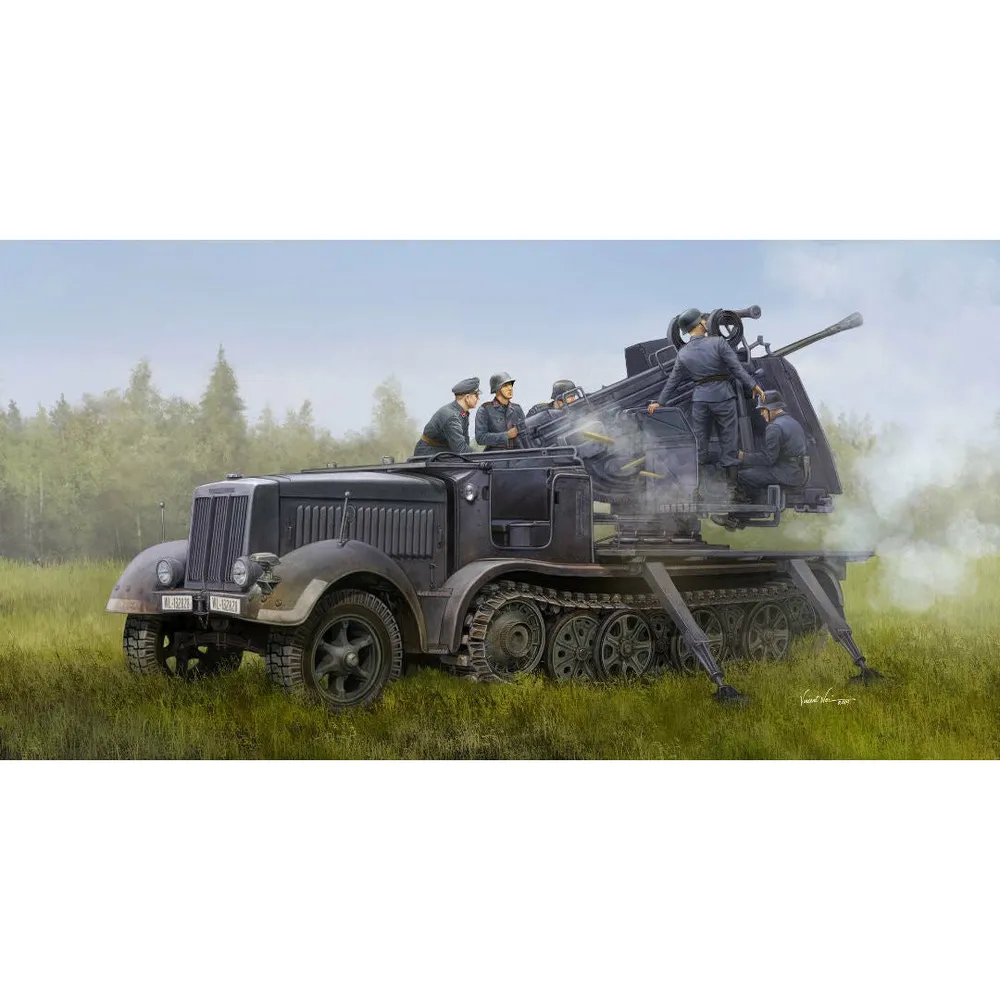 German 5cm FLAK 41auf Selbstfahrlafette 1/35 #09513 by Trumpeter