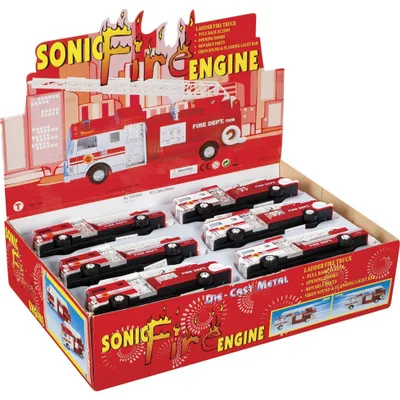 Pull-Back Sonic Fire Engine Diecast