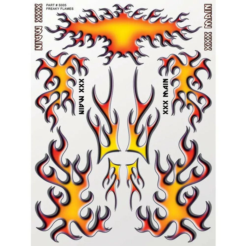 Freaky Flames Decals for RC Cars