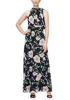 Long Printed Maxi Dress