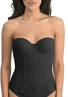 Brianna Low Back Strapless Longline