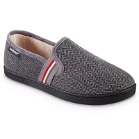 isotoner Men's Memory Foam Herringbone Maverick Closed Back Slipper