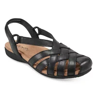 Berri Woven Casual Round Toe Slip-on Sandals