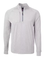 Adapt Eco Knit Heather Mens Big & Tall Quarter Zip Pullover