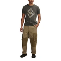 Mixed Media Cargo Pants