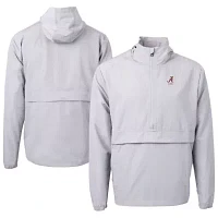 Alabama Crimson Tide NCAA Alumni Logo Charter Eco Knit Recycled Anorak Half-Zip Jacket