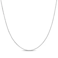 Cable Chain Necklace in 14k White Gold