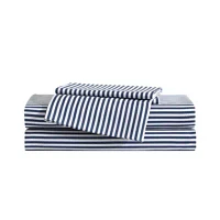 Vivid Stripe Microfiber Sheet Set