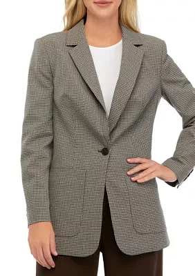 Women's Long Sleeve One Button Jacket