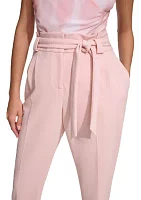 Women's Tie Waist Scuba Pants