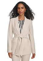 Women's Novelty Tie Waist Suit Separate Jacket