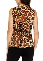 Women's Animal Print Sleeveless V-Neck Cami