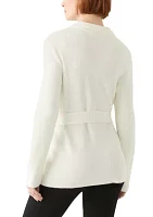 Women's Belted Sweater Jacket