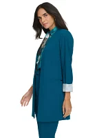 Women's Roll Cuff Longline Jacket