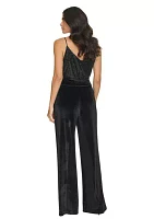 Women's Wide Leg Velvet Pants