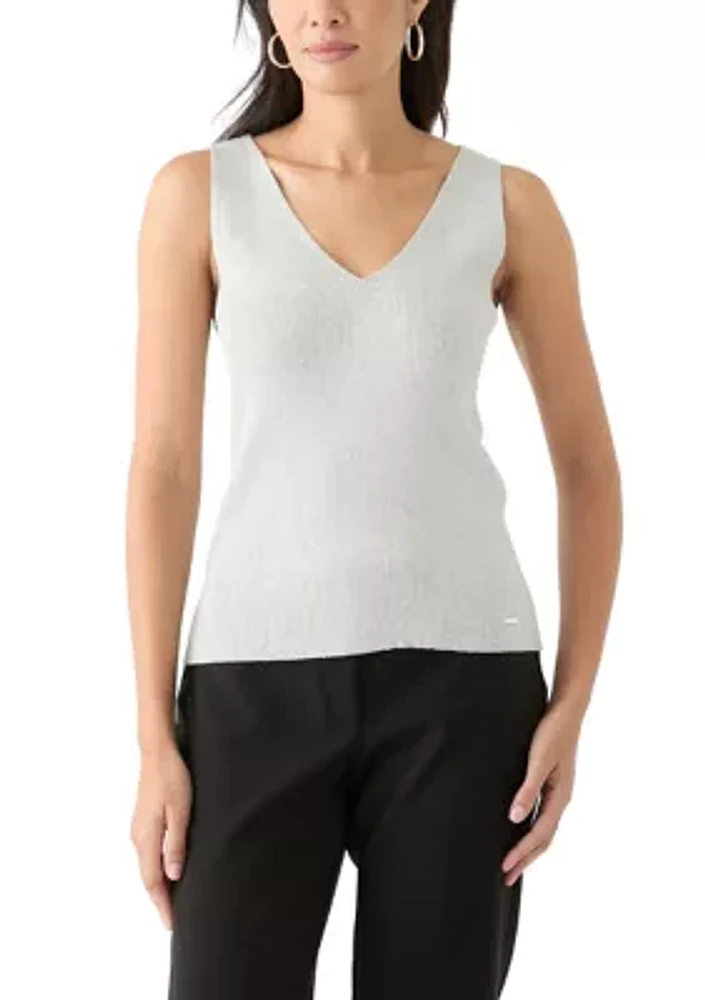 Women's Sleeveless V-Neck Sweater