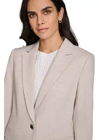 Women's Herringbone One Button Jacket