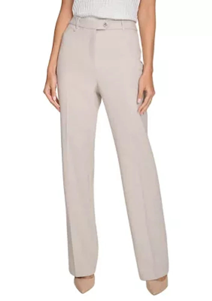 Women's Herringbone Wide Leg Pants