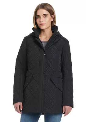 Women's Mix Detail Quilted Jacket