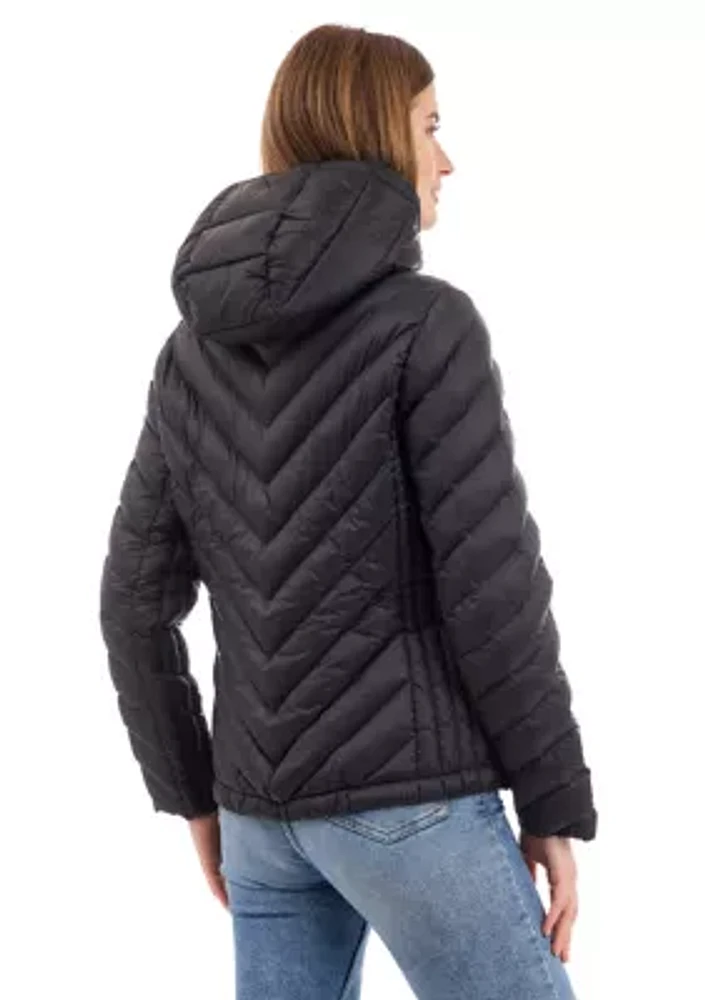 Women's Packable Down Short Puffer Coat