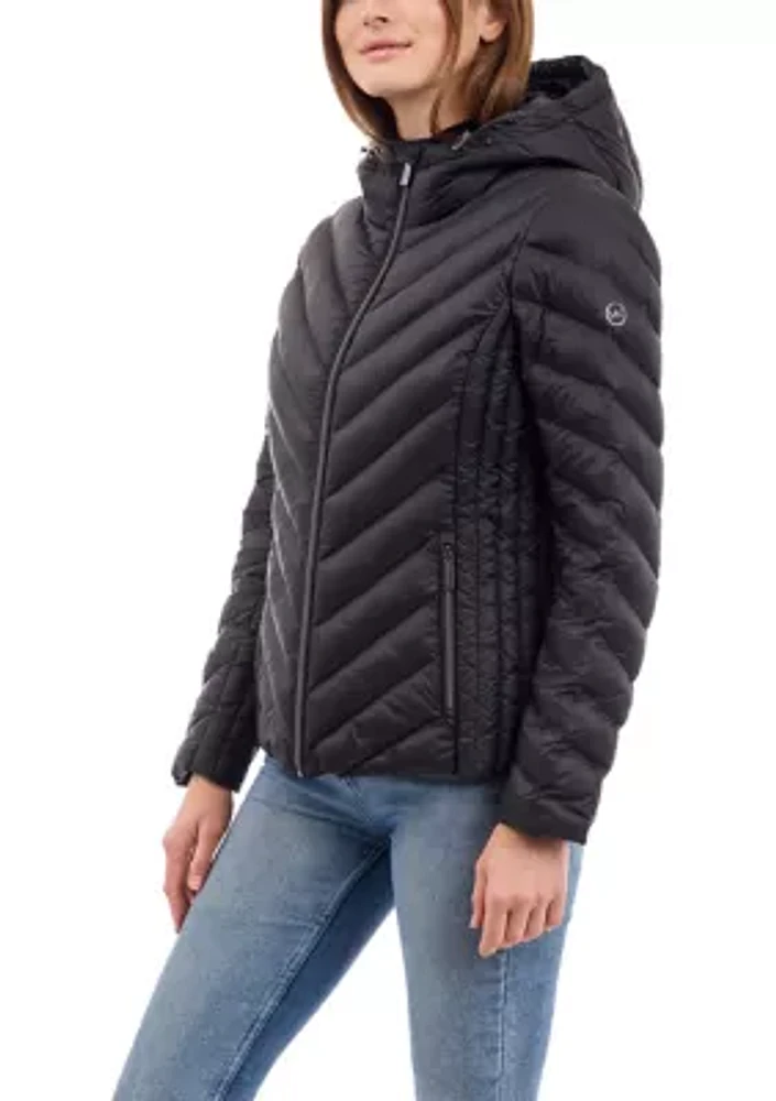 Women's Packable Down Short Puffer Coat